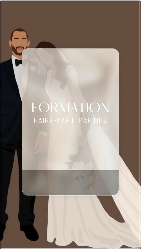 Formation faire-part / papeterie évènements part.2